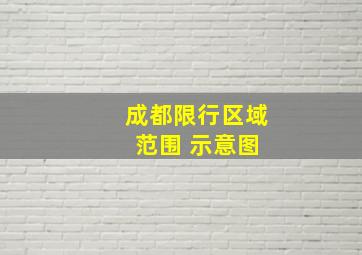 成都限行区域 范围 示意图